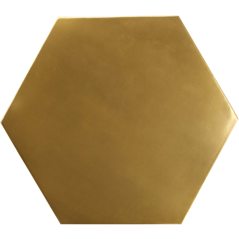 Hexagon Brushed Gold Coffee Table