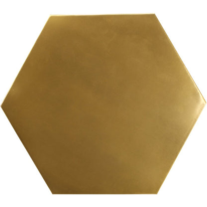 Hexagon Brushed Gold Coffee Table