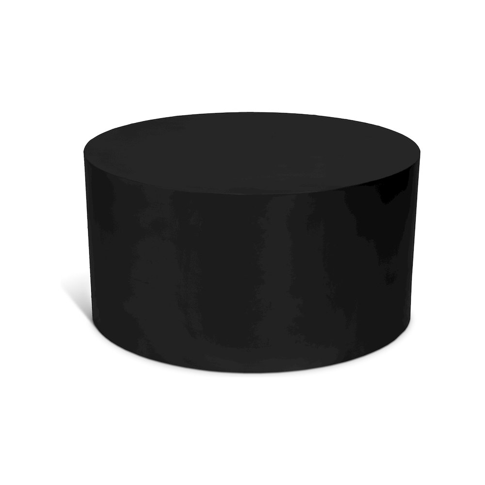 Cylinder Matte Black Coffee Table