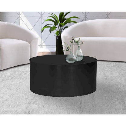 Cylinder Matte Black Coffee Table