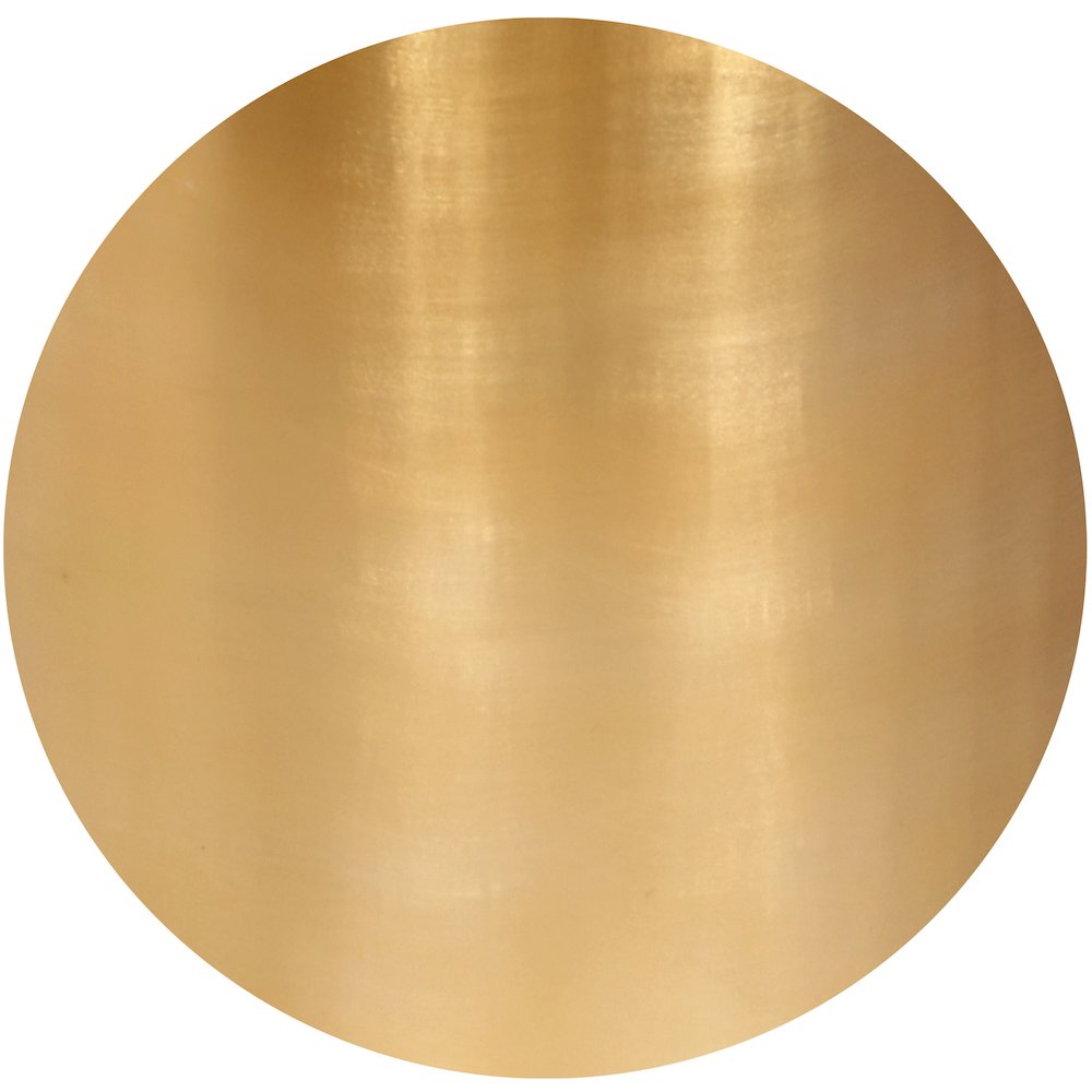 Cylinder Brushed Gold Coffee Table