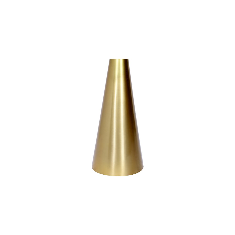 Glassimo Brushed Gold End Table