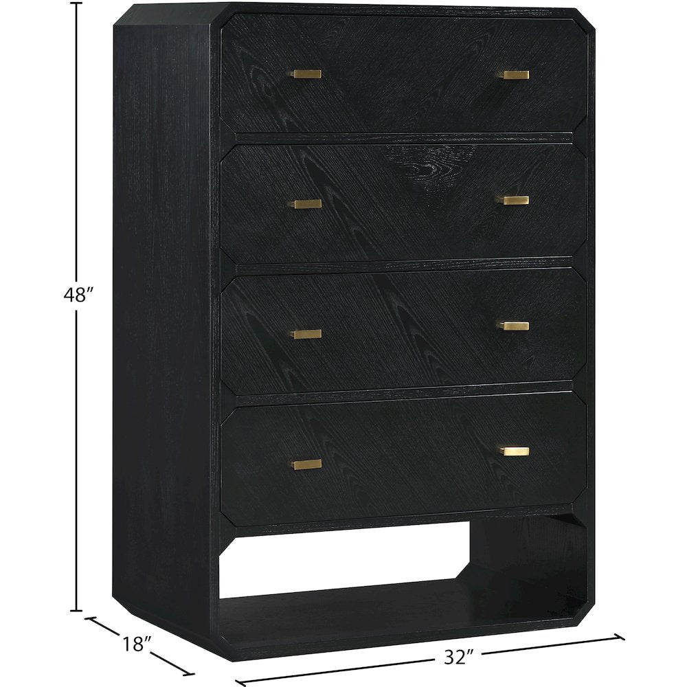 Parker Black Ash Veneer Chest