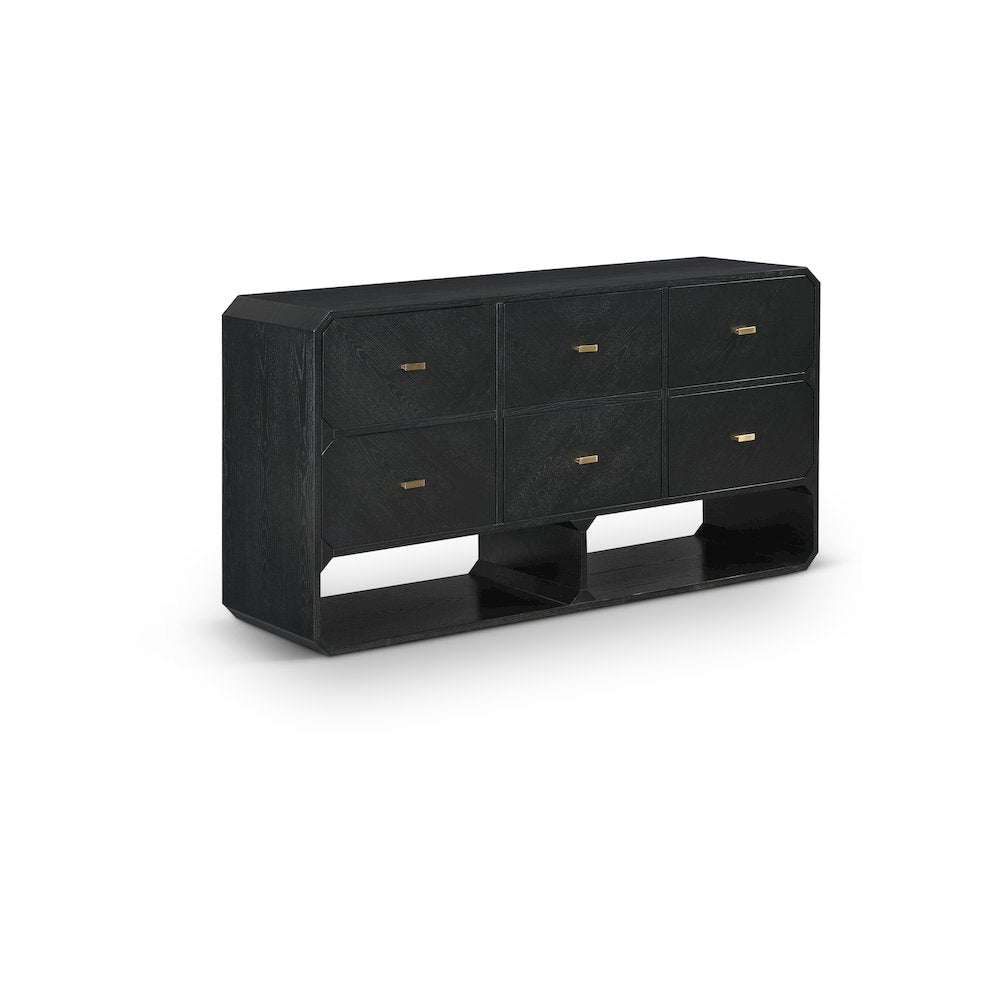 Parker Black Ash Veneer Dresser