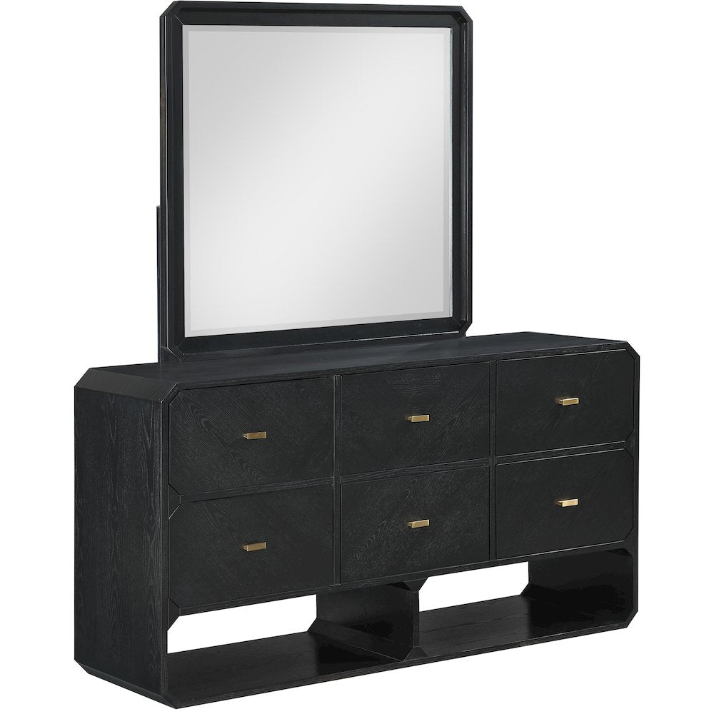 Parker Black Ash Veneer Dresser