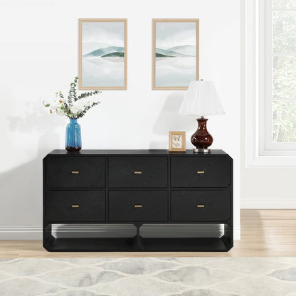 Parker Black Ash Veneer Dresser