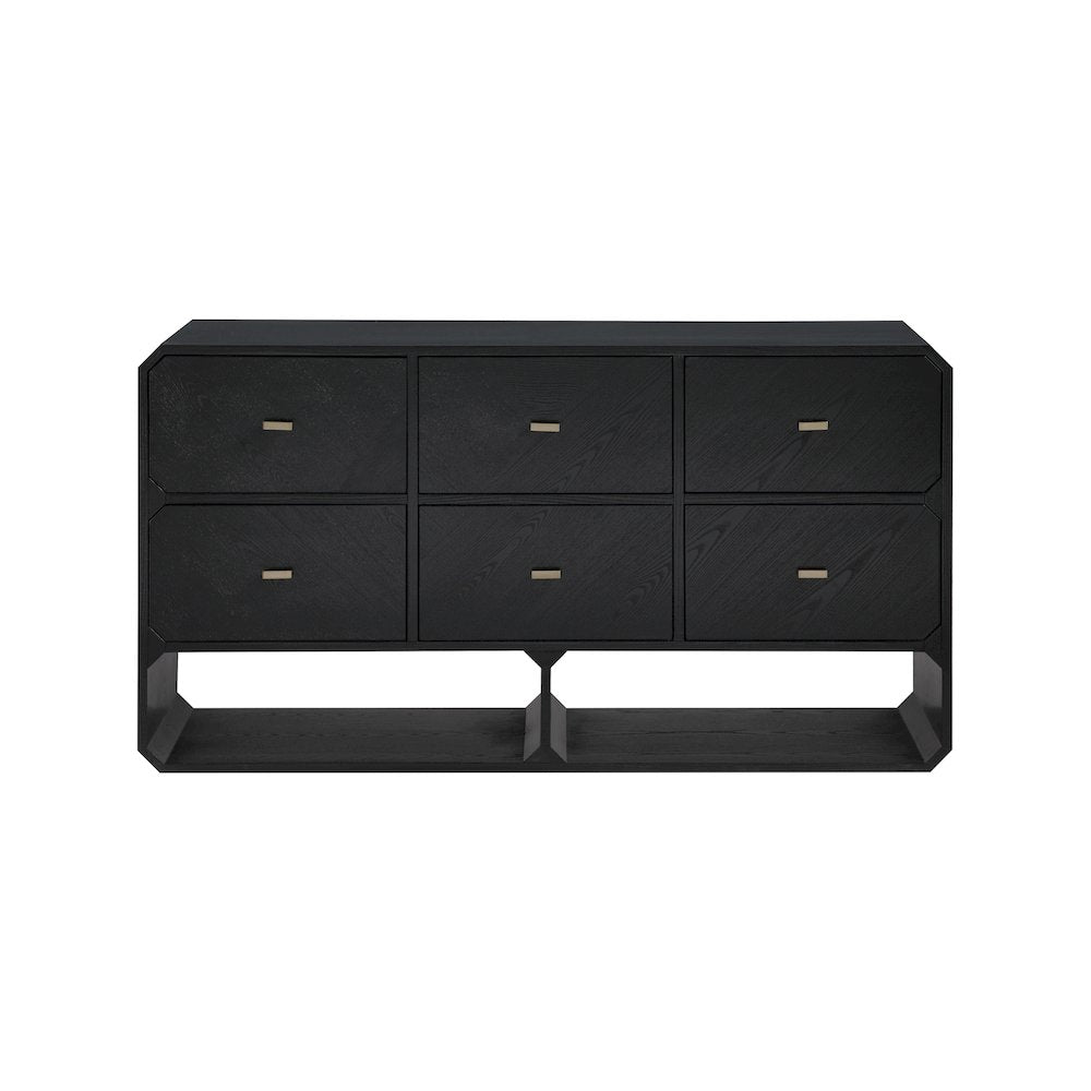 Parker Black Ash Veneer Dresser