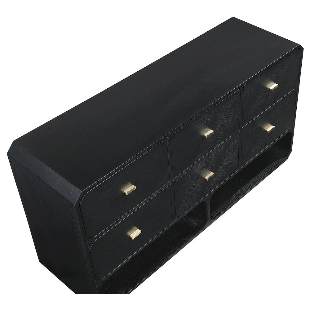 Parker Black Ash Veneer Dresser