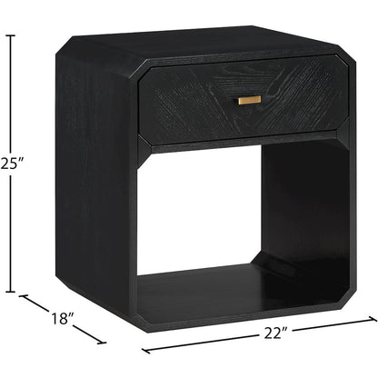 Parker Black Ash Veneer Night stand