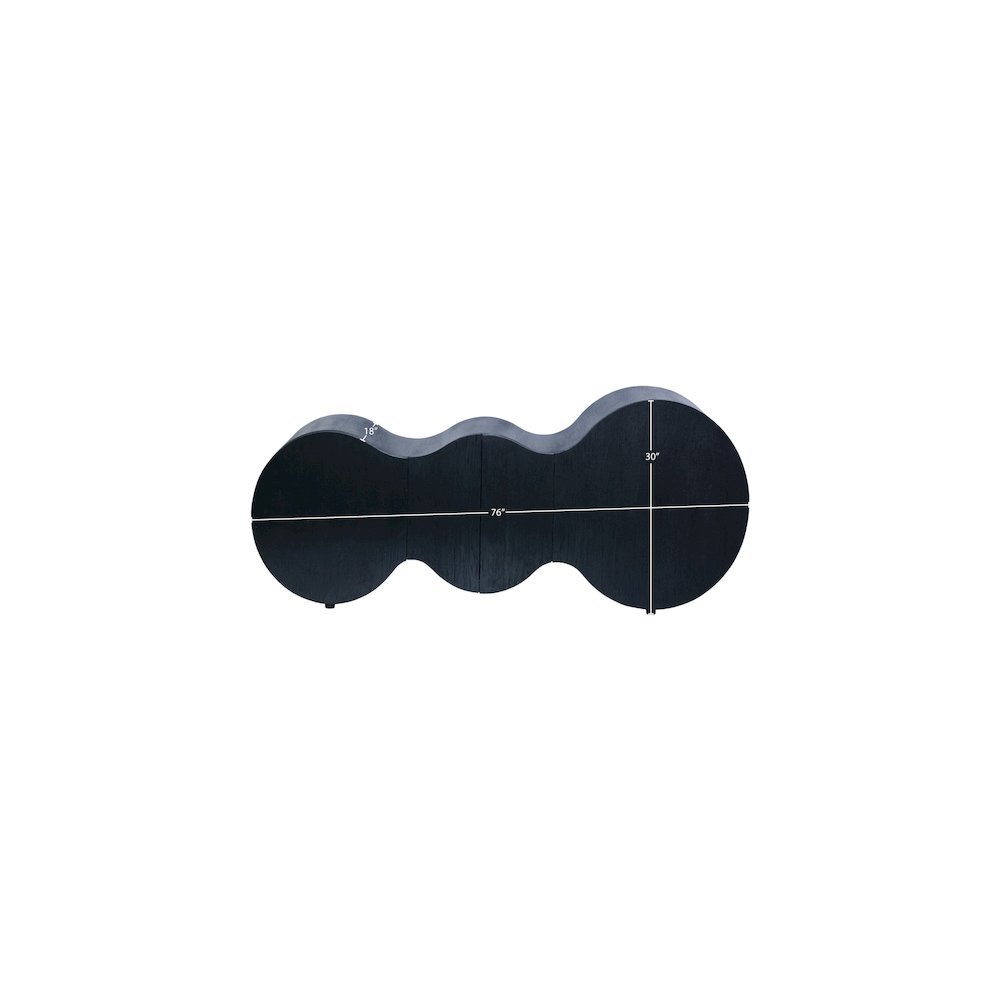 Sono Black Sideboard/Buffet