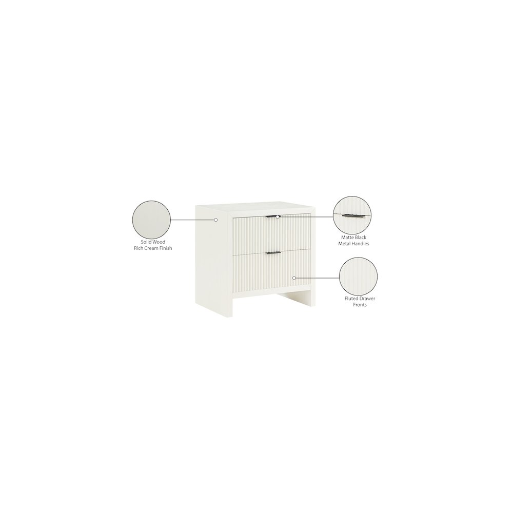 Fairfax Cream Night Stand