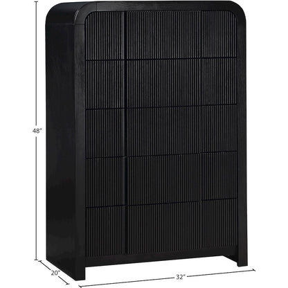 Fluted Black Chest