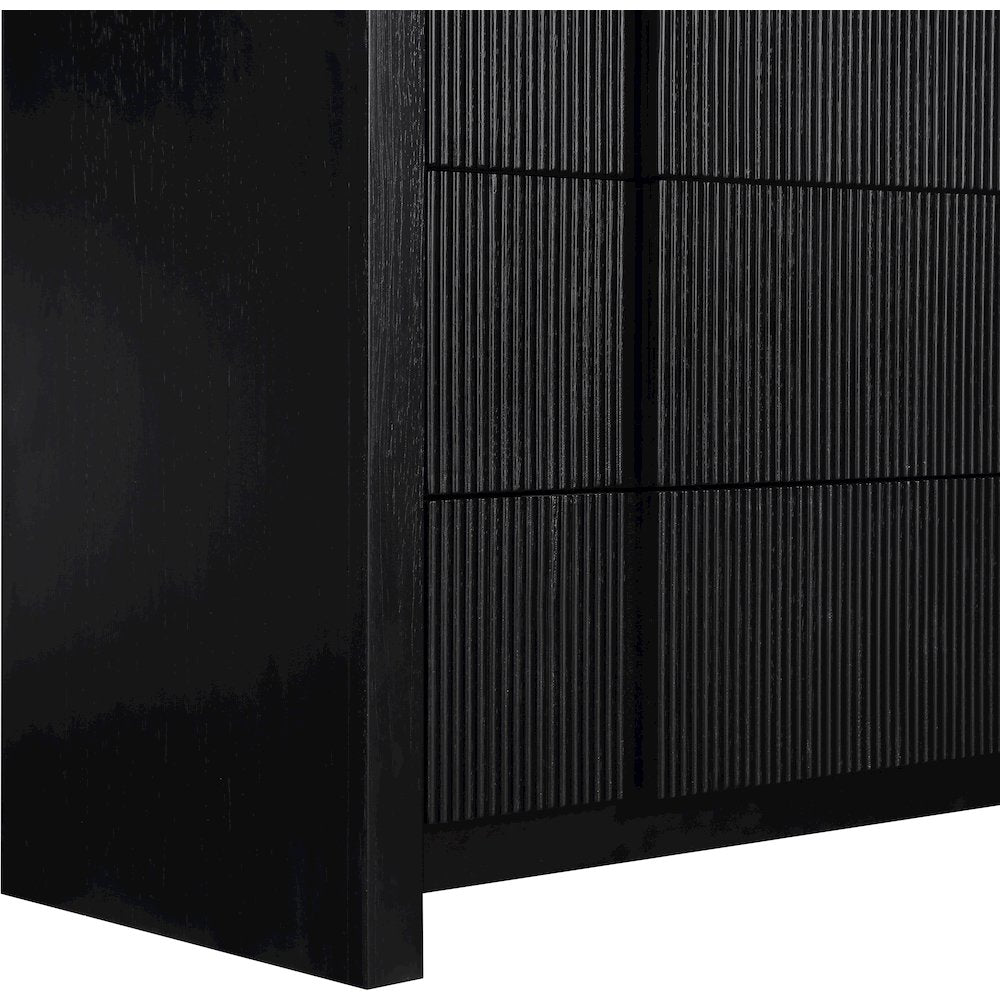 Fluted Black Chest
