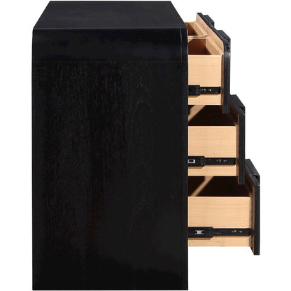 Fluted Black Dresser
