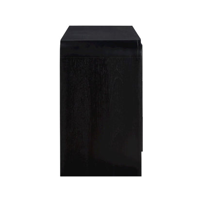 Fluted Black Dresser