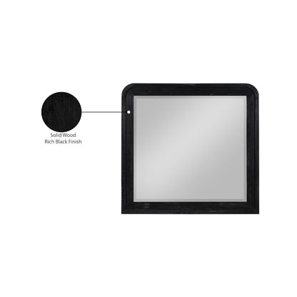 Fluted Black Mirror