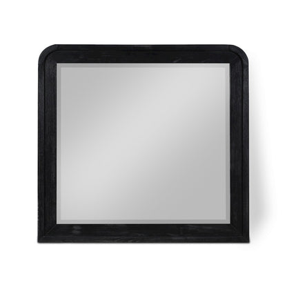 Fluted Black Mirror
