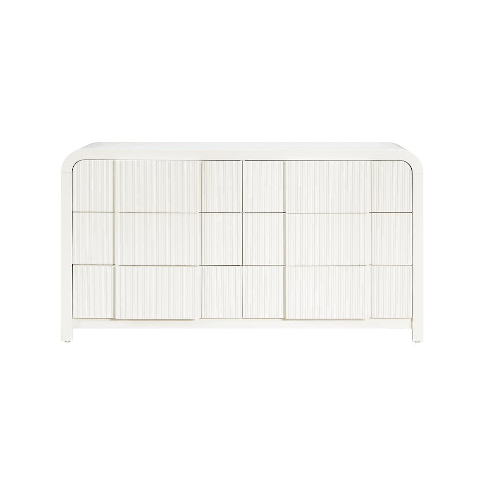 Fluted Cream Dresser