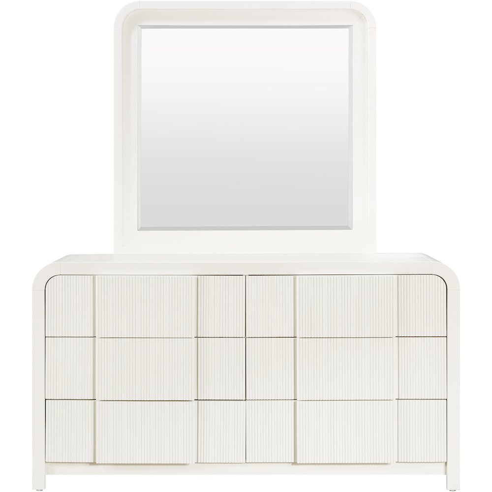 Fluted Cream Dresser