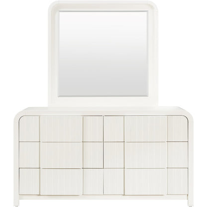 Fluted Cream Dresser