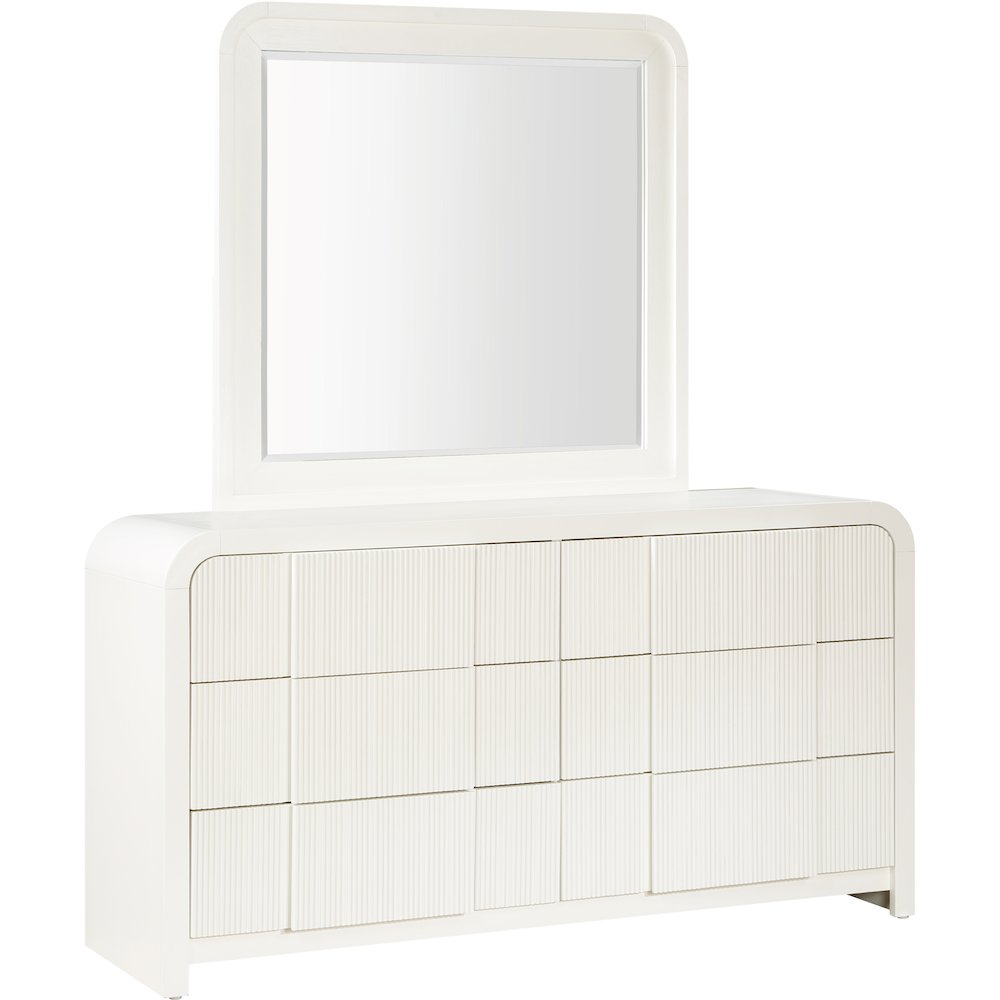 Fluted Cream Dresser