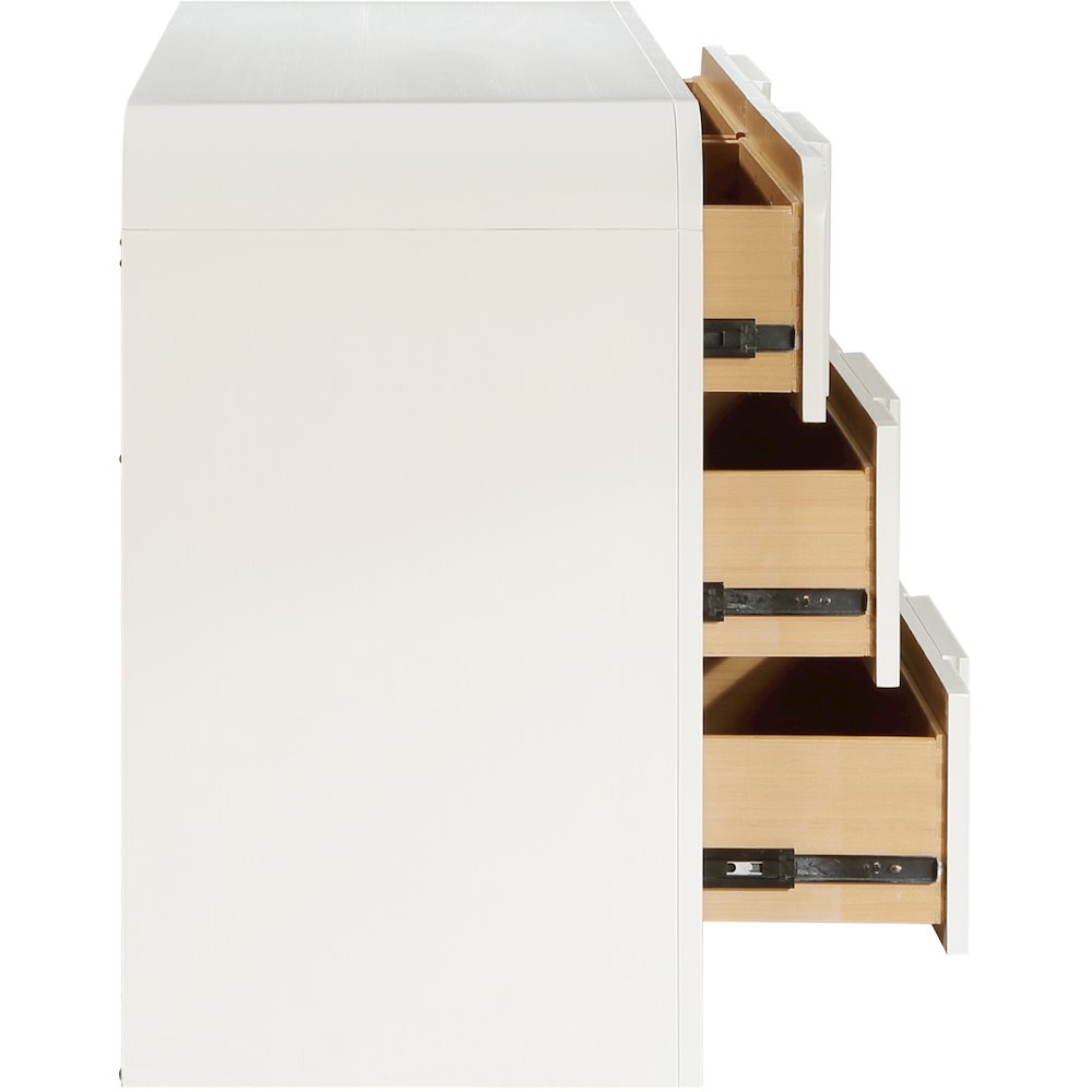 Fluted Cream Dresser