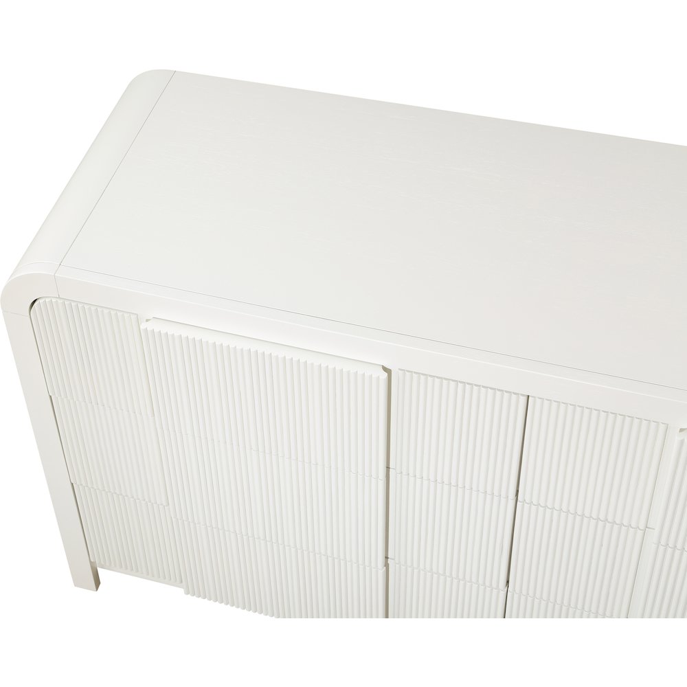 Fluted Cream Dresser
