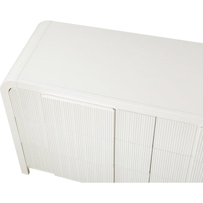 Fluted Cream Dresser