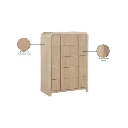 Fluted Natural Chest