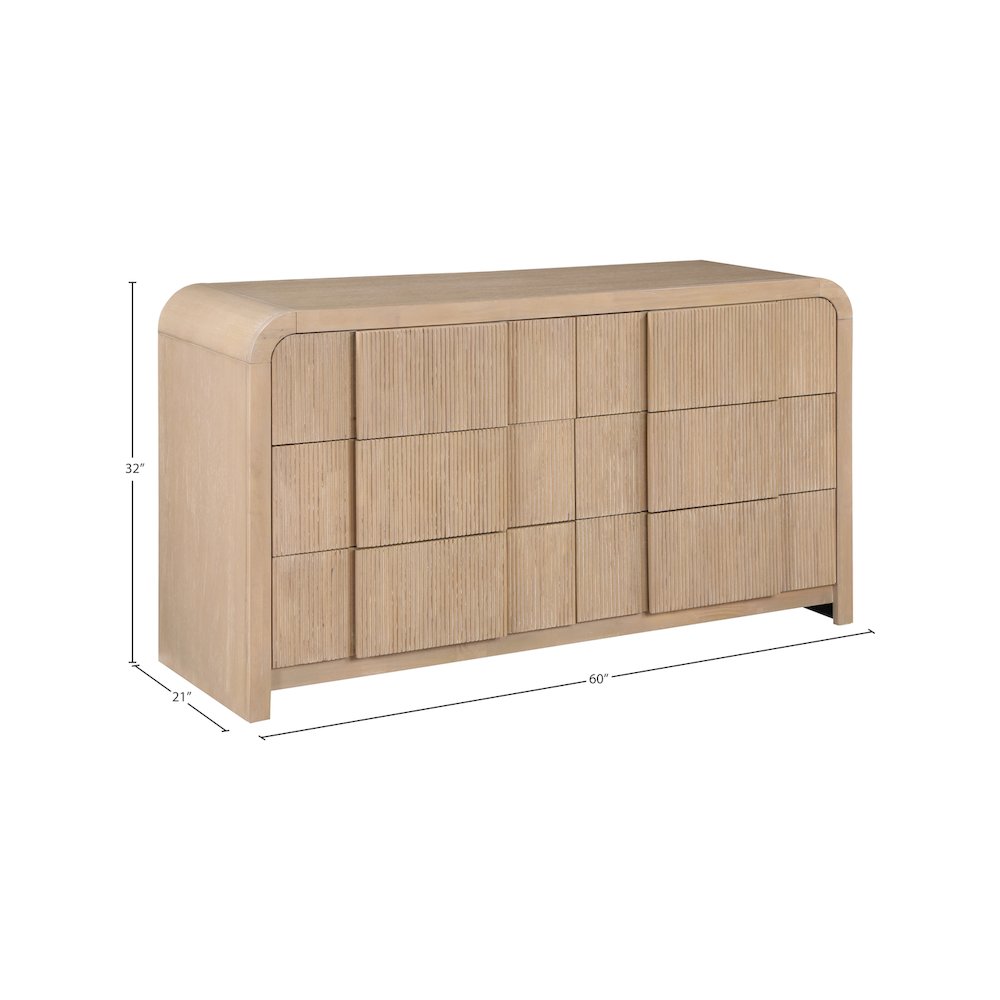 Fluted Natural Dresser