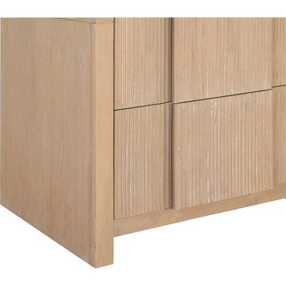 Fluted Natural Night Stand