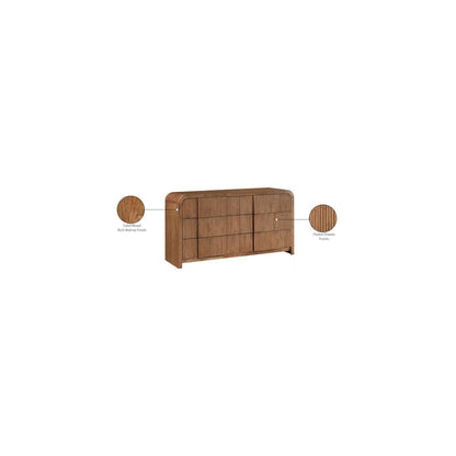 Fluted Walnut Dresser