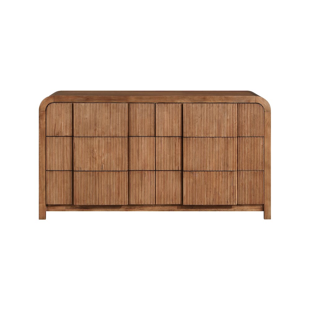 Fluted Walnut Dresser