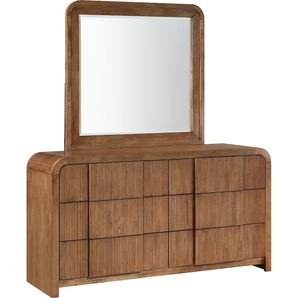 Fluted Walnut Dresser
