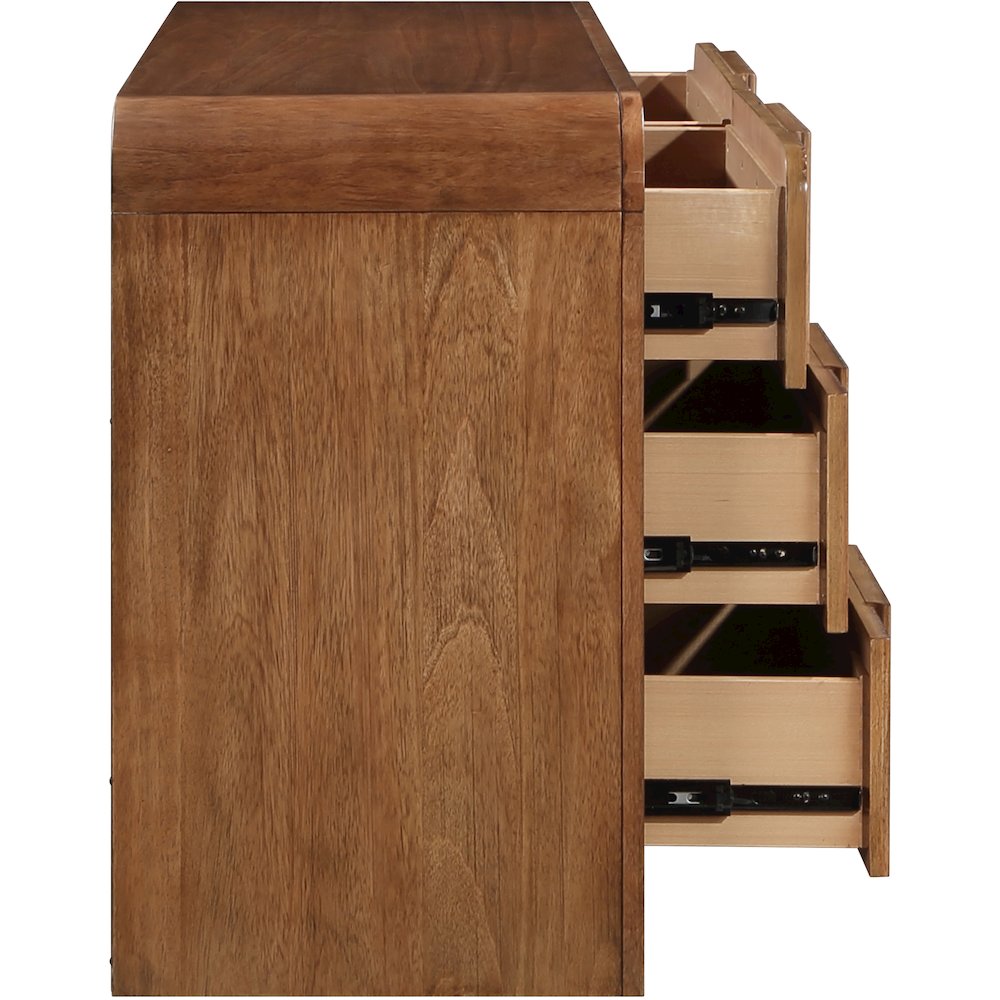 Fluted Walnut Dresser