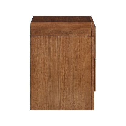 Fluted Walnut Night Stand