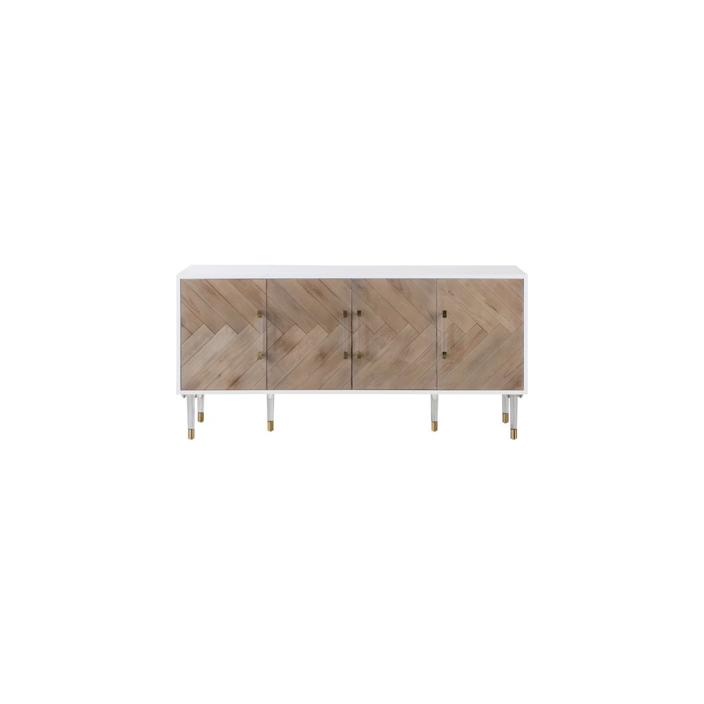 Jive White Lacquer Sideboard/Buffet