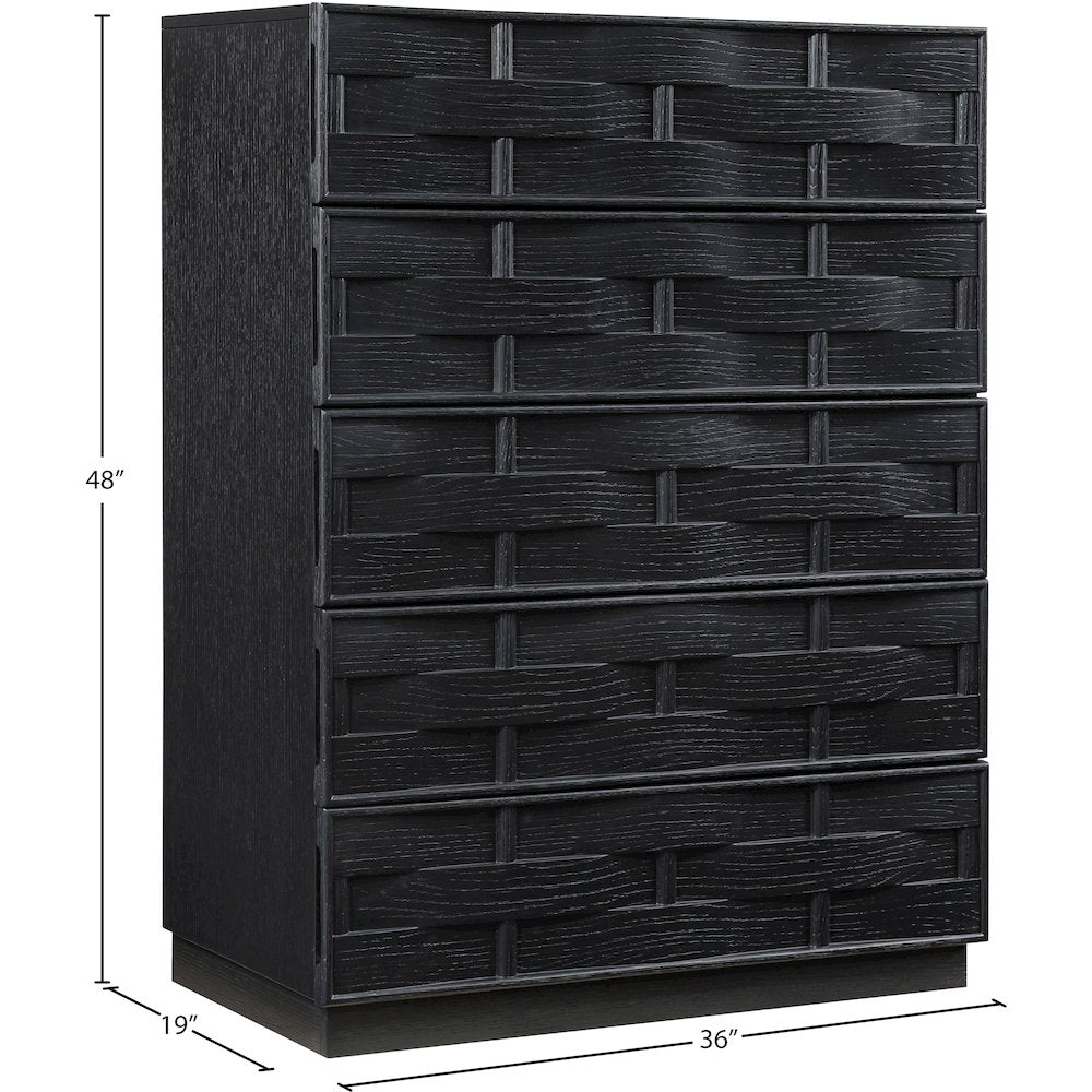 Weave Black Chest