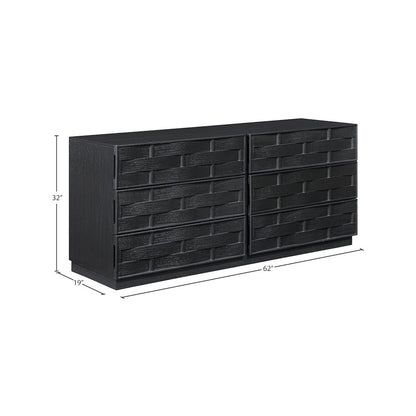 Weave Black Dresser