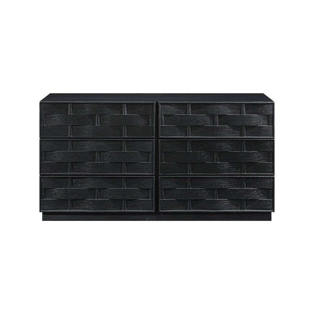 Weave Black Dresser