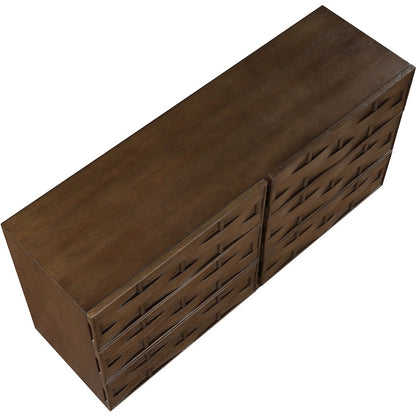 Weave Brown Dresser
