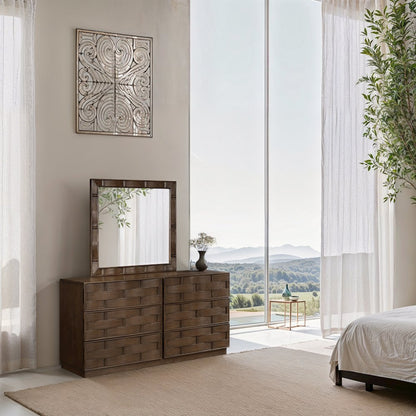 Weave Brown Mirror