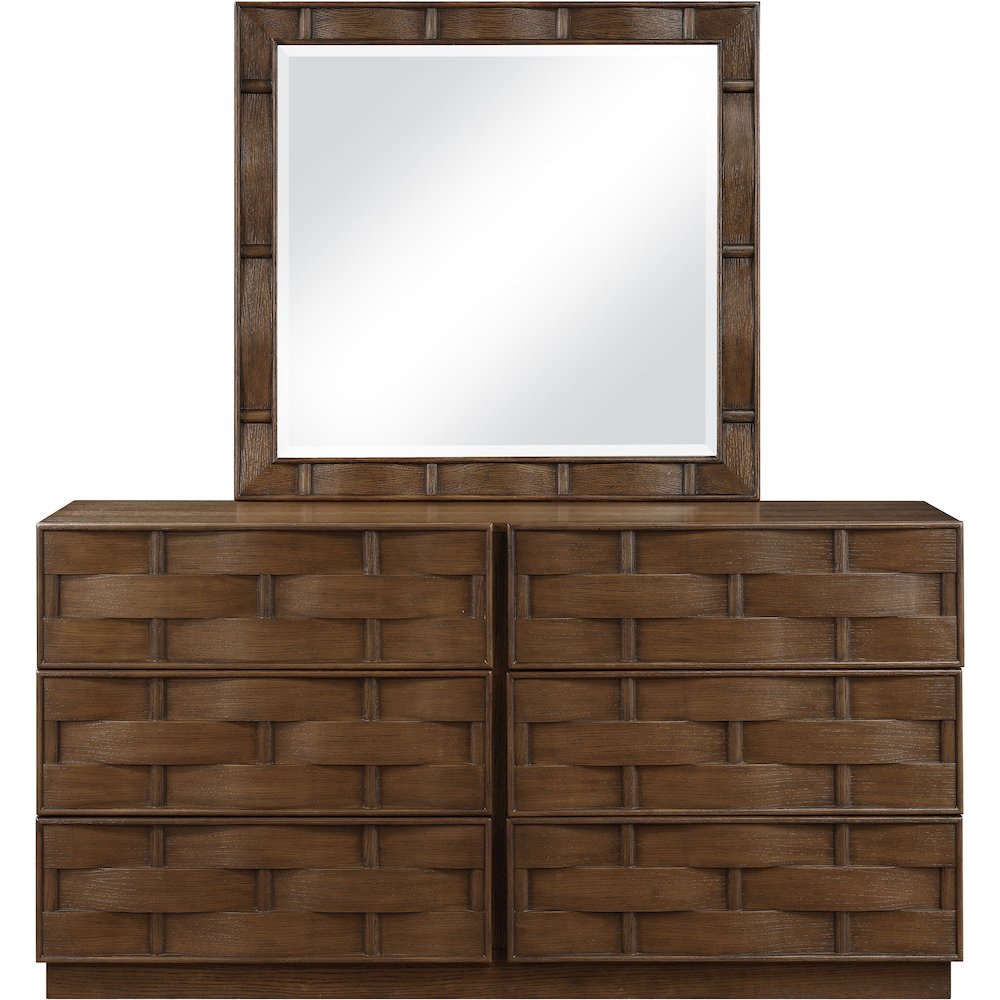 Weave Brown Mirror