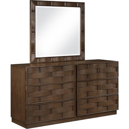 Weave Brown Mirror