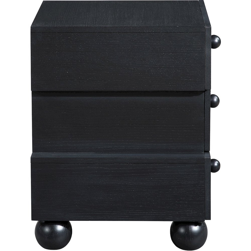 Askew Black Night Stand