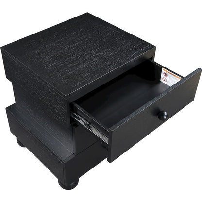 Askew Black Night Stand