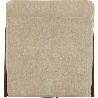 Neria Beige Chenille Fabric Upholstered Swivel Accent Chair