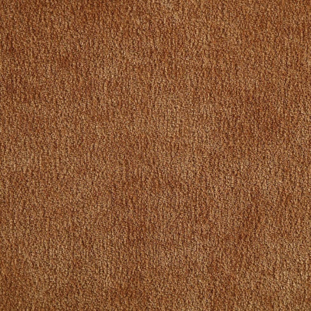 Neria Cognac Chenille Fabric Upholstered Swivel Accent Chair