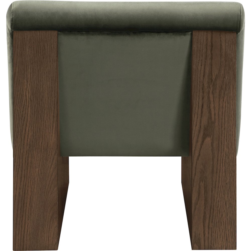 Vantage Green Velvet Performance Fabric Upholstered Accent Chair