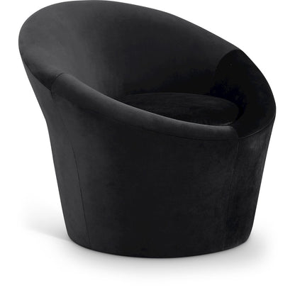 Tristan Black Velvet Accent Chair